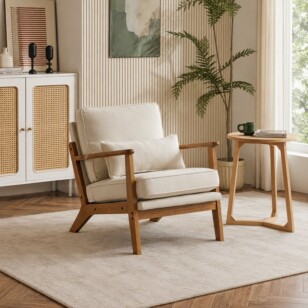Tranquille Accent Chair - Natural Wood.