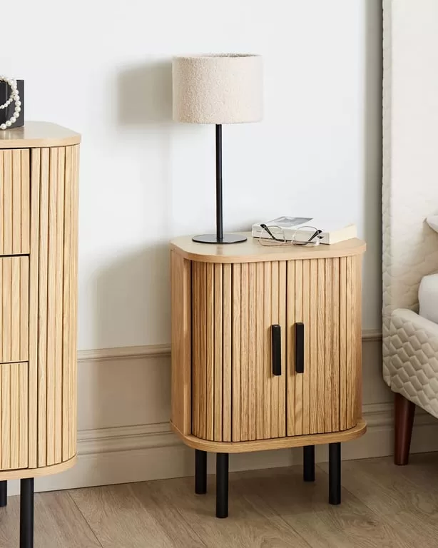 Camille Natural wood-Side Table.