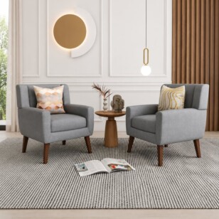 Aurore Armchair - Natural Wood.